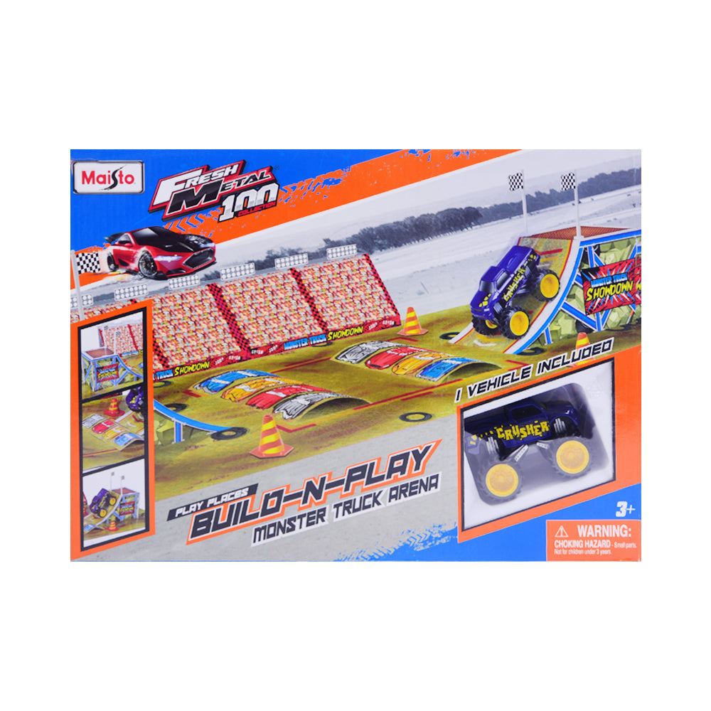 12530 MAISTO BUILD-N-PLAY MONSTER DIRT TRACK A.I