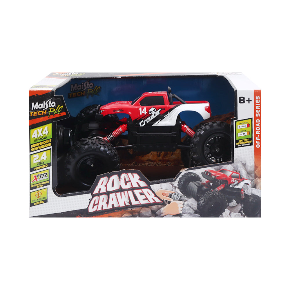82746RD MAISTO ROCK CRAWLER RED R/C A.I
