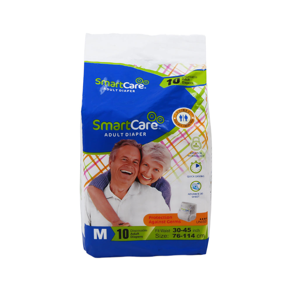 SMART CARE ADULT DIAPER MEDIUM10 PCS