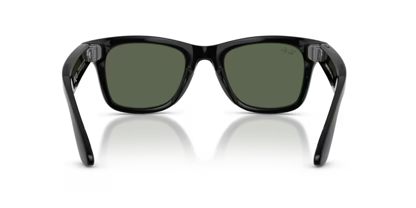 RAYBAN META SUNGLASS SHINE BLACK G15 GREEN GEN2 RW4012