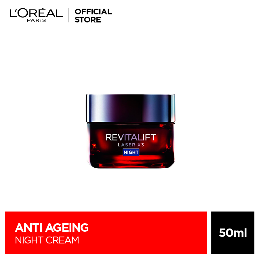 LOreal Paris Revitalift Laser x 3 Night Cream 50 ML - Anti-Aging