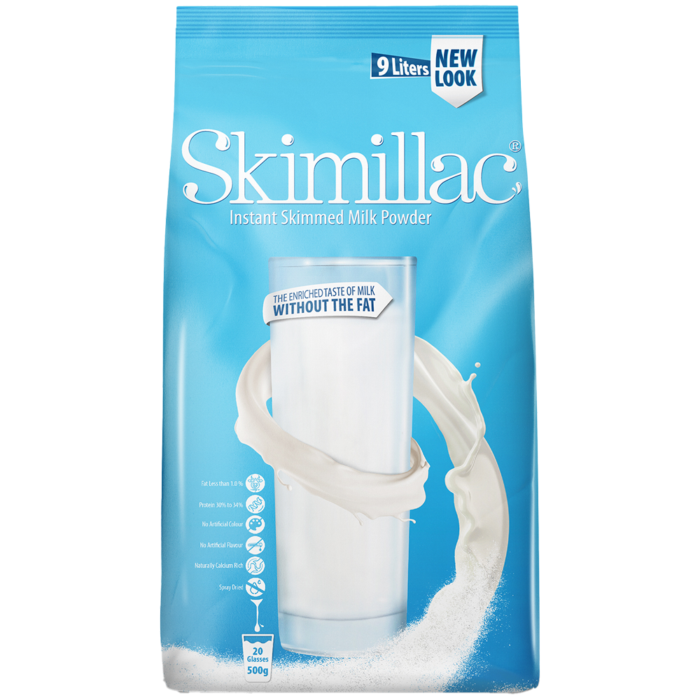 SKIMILLAC INSTANT SKIMMED MILK POWDER POUCH 900 GM