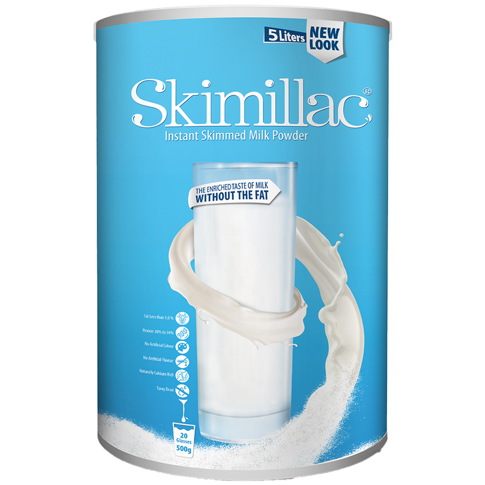 SKIMILLAC INSTANT SKIMMED MILK POWDER TIN 500 GM
