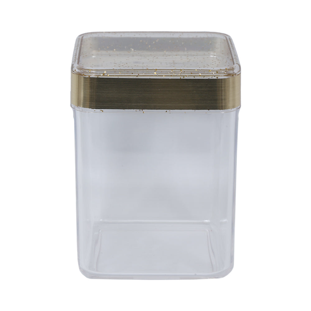 JAR ACRYLIC GOLD CA13166