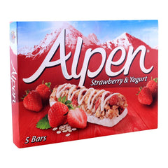 Alpen Cereal Bars Strawberry And Yogurt 5pc 145 Gm