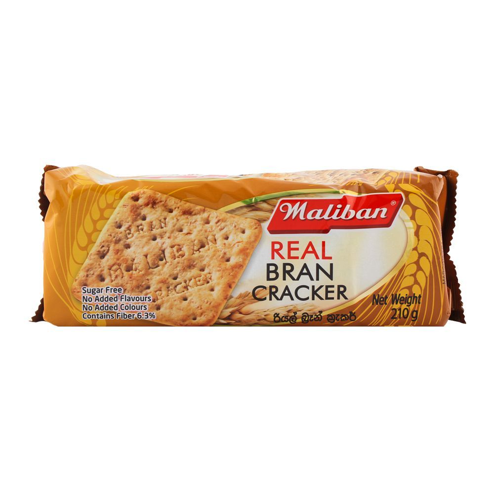 MALIBAN REAL BRAN CRACKER 210GM