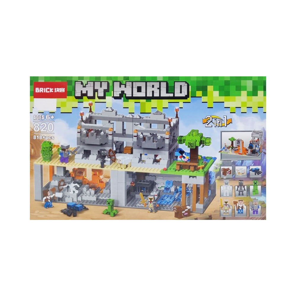 820 JISI 2 IN 1 MY WORLD BLOCKS 818PCS