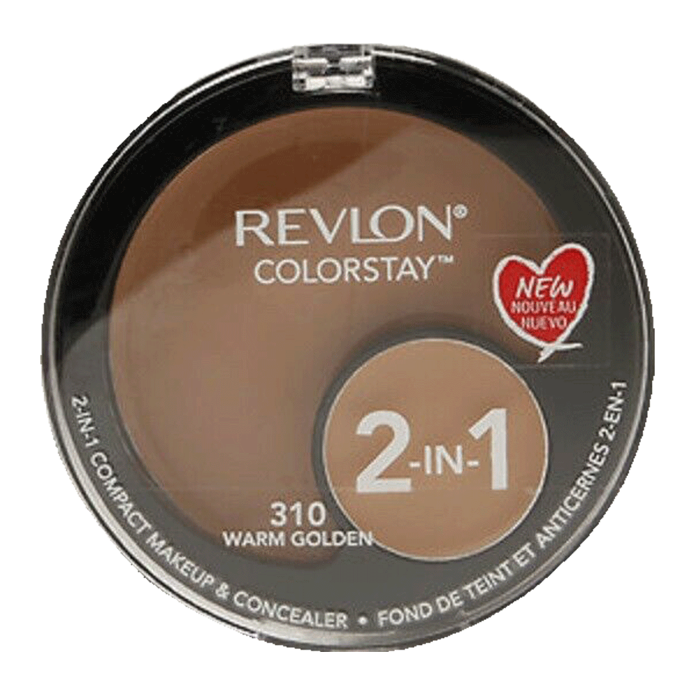New Revlon 2 In 1 Compact Warm Golden 310 Pc