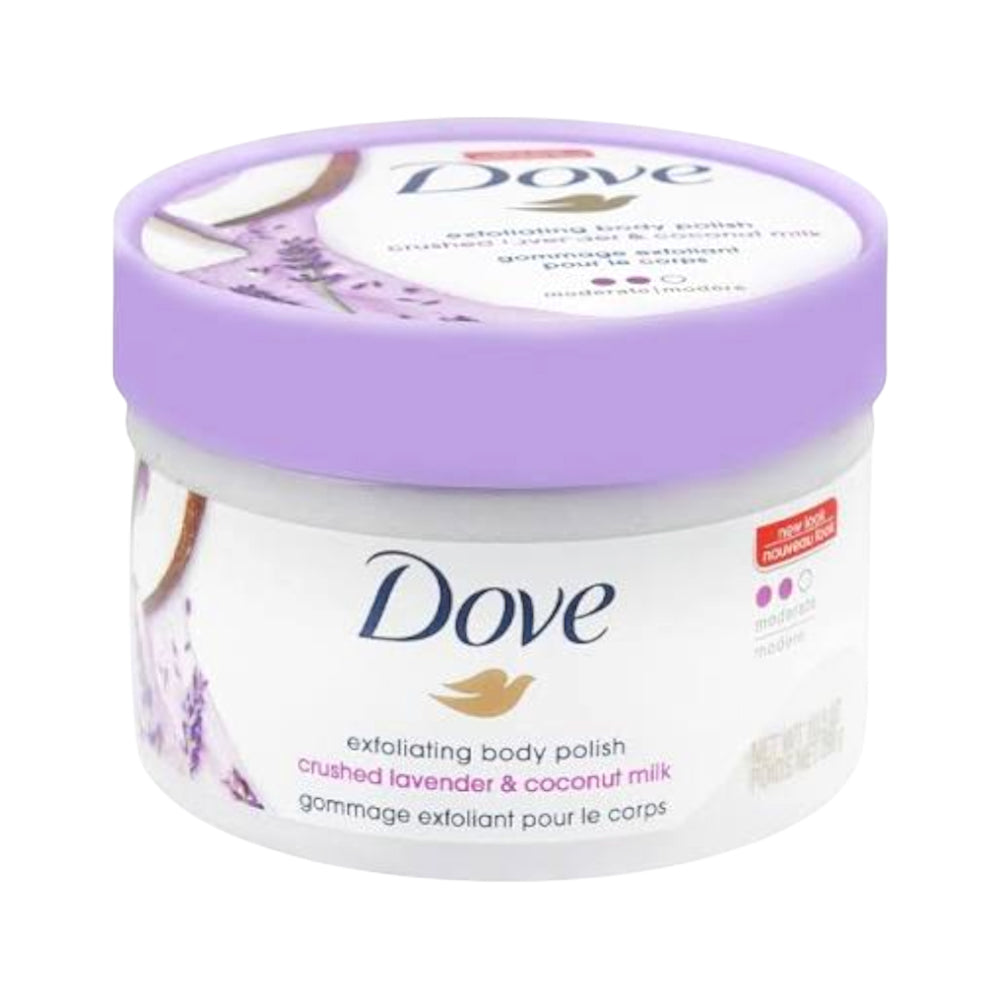 DOVE EXFLOATING CRUSHED LAVENDER BODY POLISH 298G