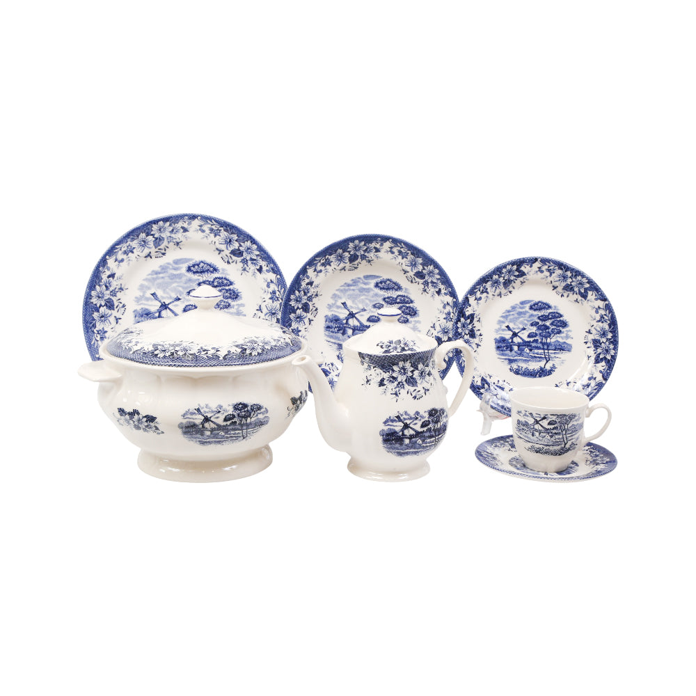 DINNER SET 85PC CLAYTON 185B A+B