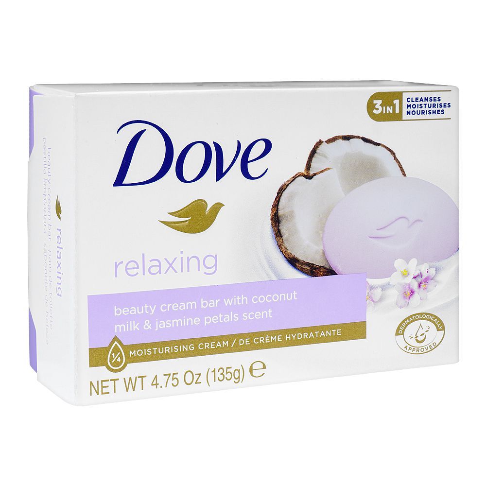 DOVE SOAP RELAXING BEAUTY CREAM WITH COCONUT MILK 135 GM