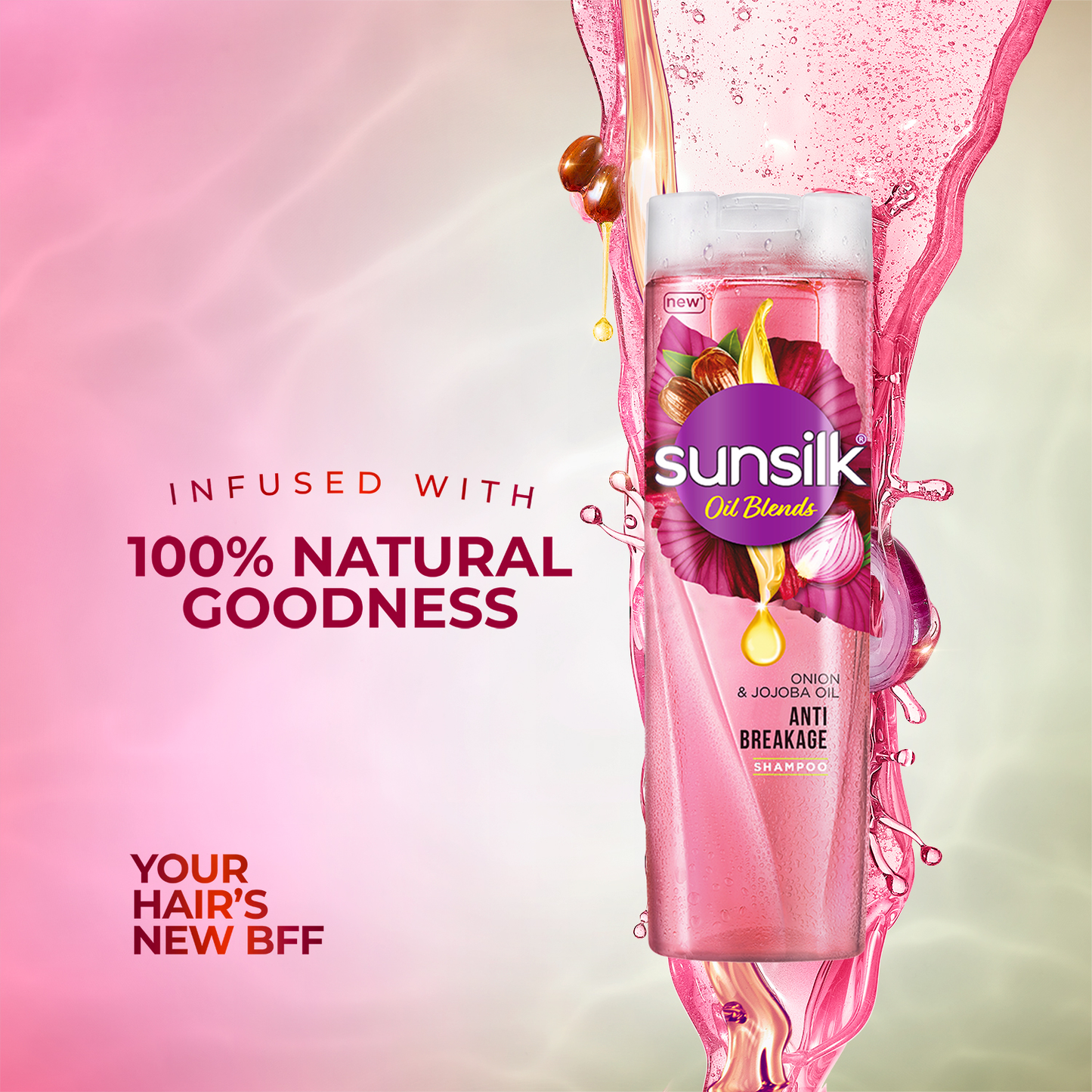 SUNSILK ONION & JOJOBA OIL SHAMPOO 380ML