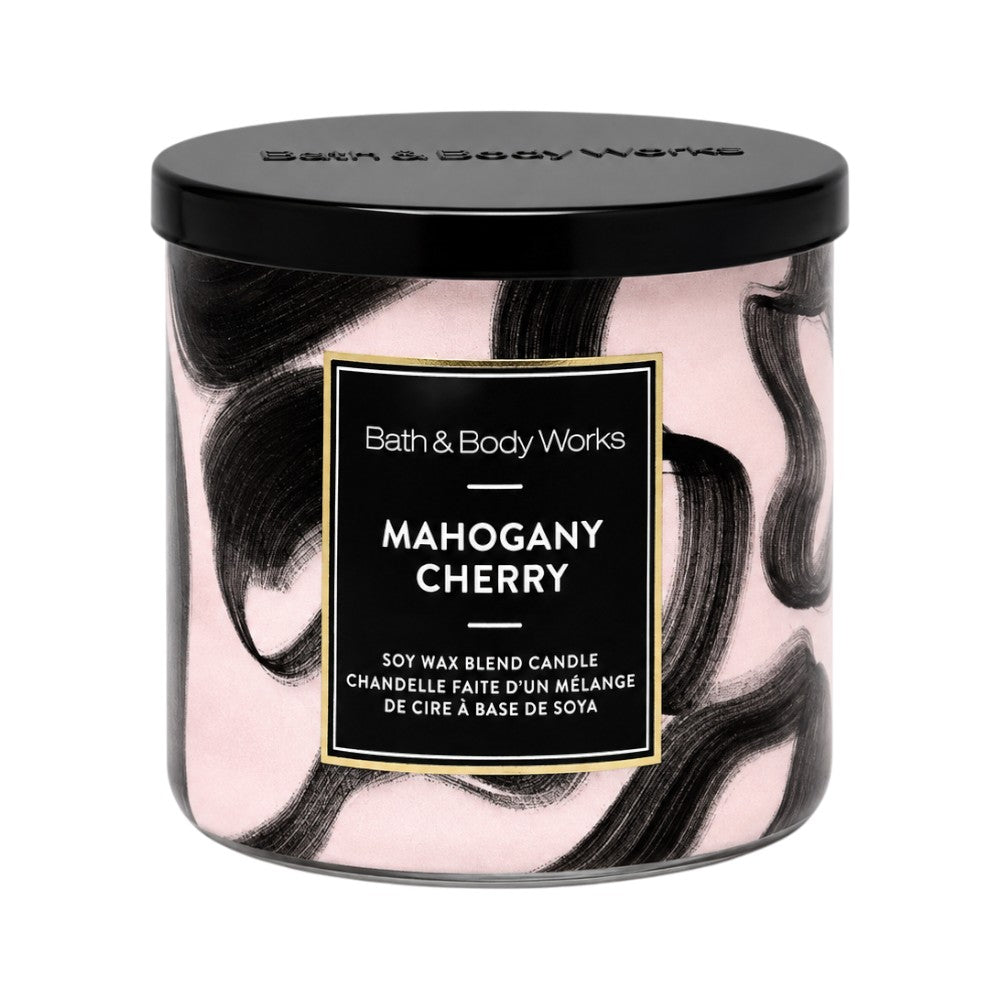 BATH & BODY WORKS MAHOGANY CHERRY CANDLE 3 WICK 411 GM