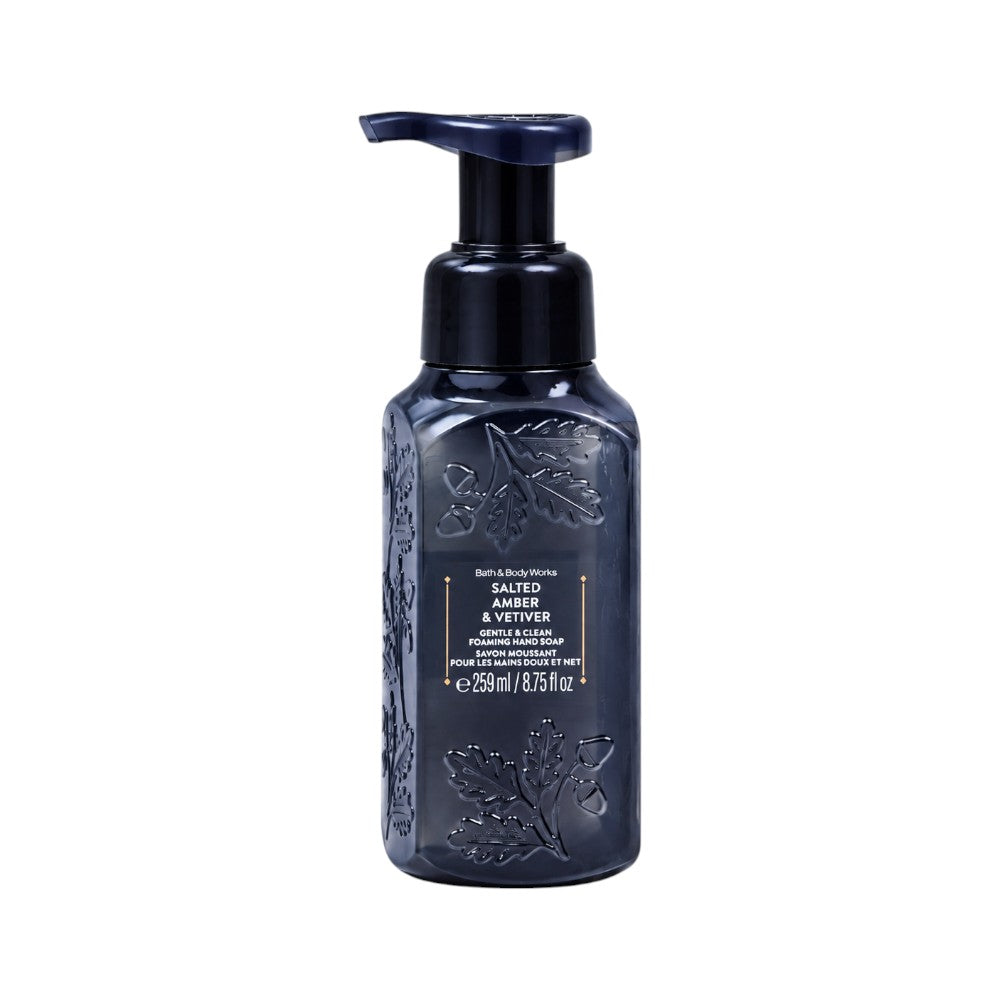 BATH & BODY WORKS SALTED AMBER & VETIVER & FOAMING HAND SOAP
