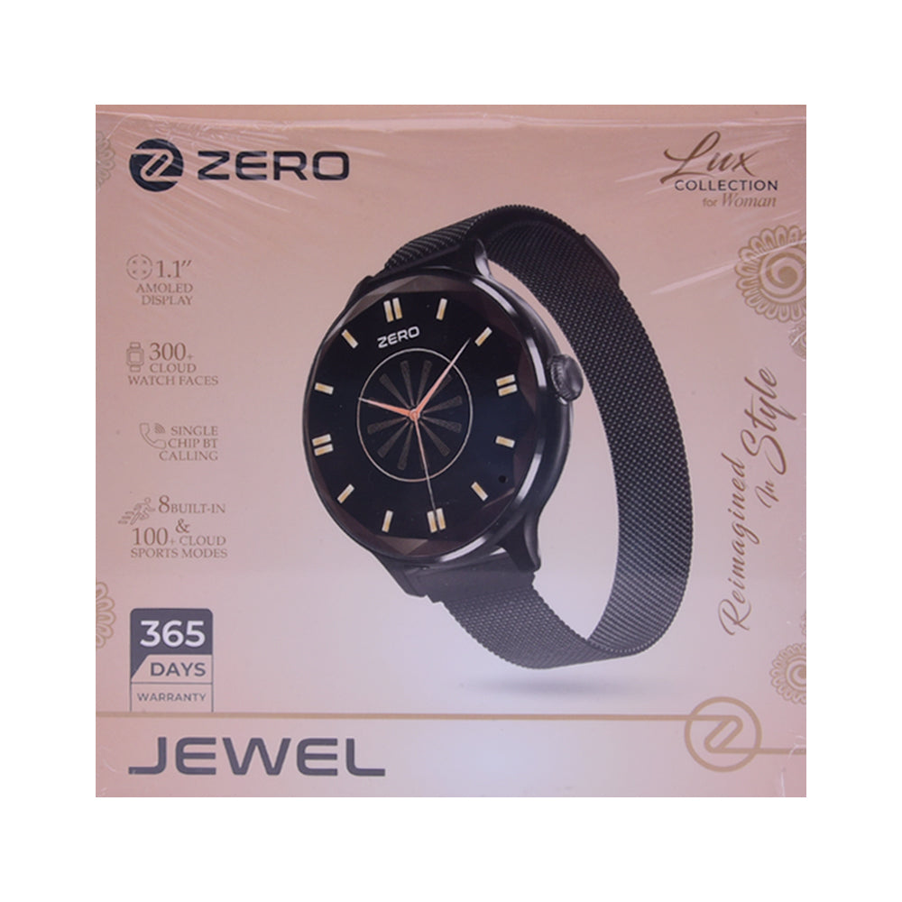 ZERO WATCH JEWEL BLACK MILANNESE