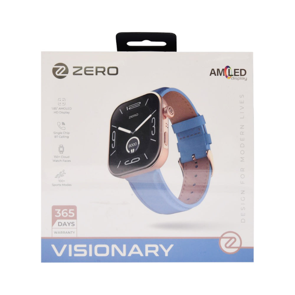 ZERO WATCH VISIONARY BLUE LEATHER