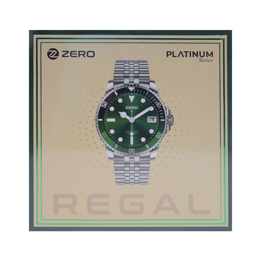 ZERO WATCH REGAL EMERALD SILVER