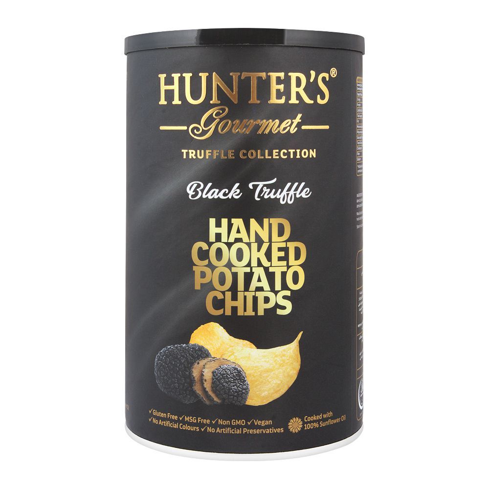 HUNTERS HAND COOKED POTATO CHIPS BLACK TRUFFLE 150 GM – Al-Fatah