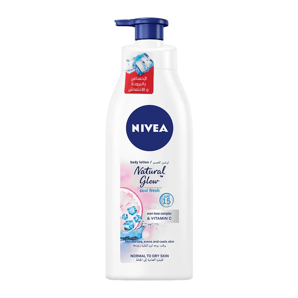 NIVEA BODY LOTION NATURAL GLOW COOL FRESH 400ML