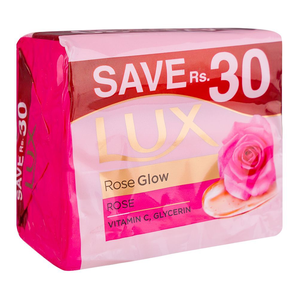 LUX SOAP ROSE GLOW TRIO PACK SAVE 25 3X128 GM