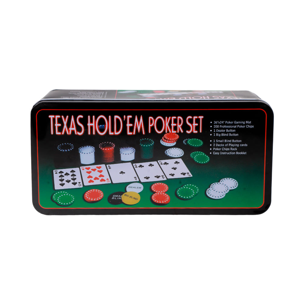 Pocker Chip set 200PC Tin Box
