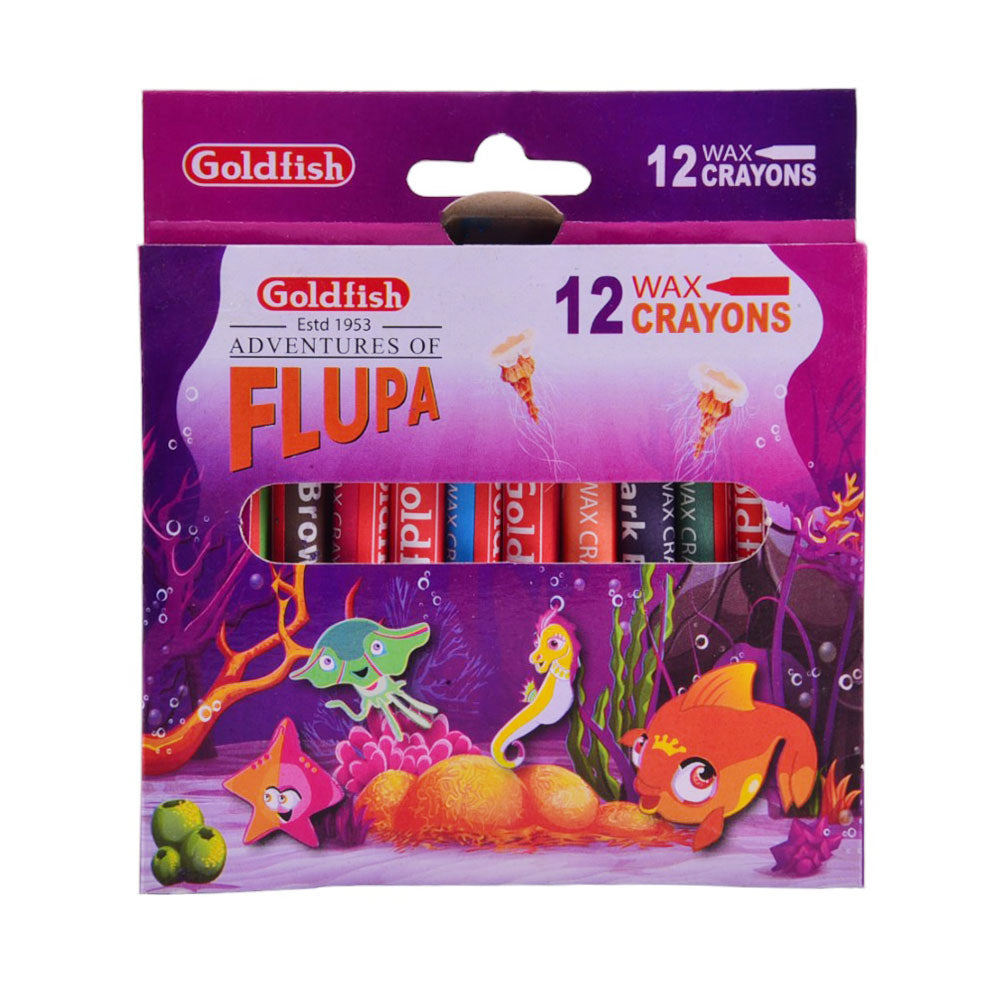 GOLDFISH CRAYON COLORS 12PC 4692