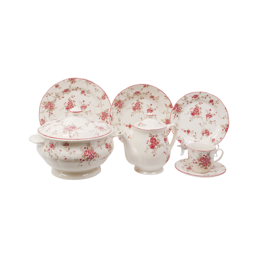 DINNER SET 85PC CLAYTON 0422F A+B