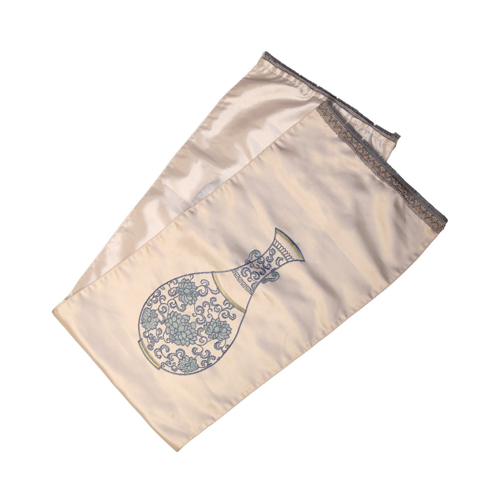 Table Runner Mat Wl-293-1-Gy 35X200 Pc