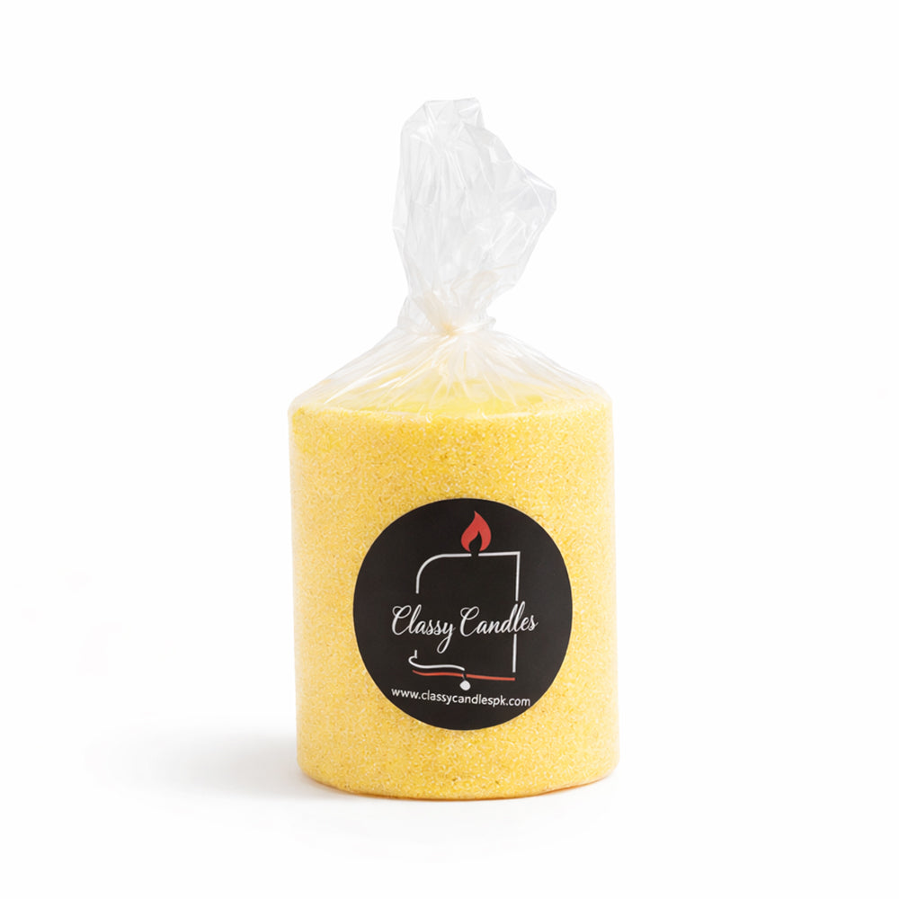 CLASSY CANDLE ROUND GLITTER. FAT BASIC