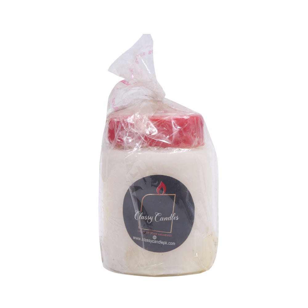 CLASSY FAT HEART CANDLE PC