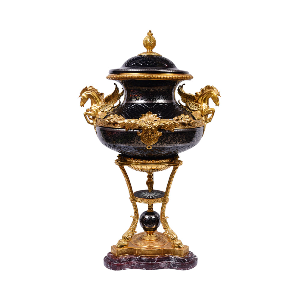 BOWL CANDY CRYSTAL BRASS E22025-1-PCT204-1 BASIC