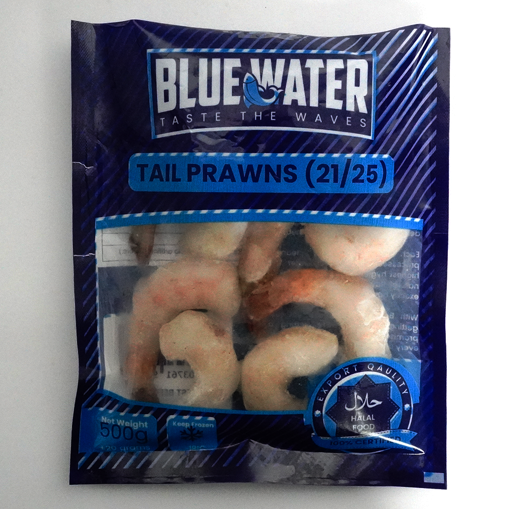 BLUE WATER TAIL PRAWNS 500 GM