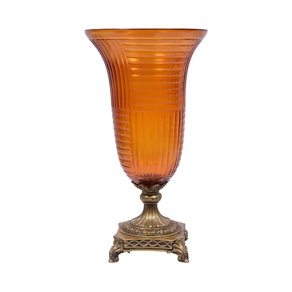 VASE CRYSTAL BRASS HC47-6034 C1153-C20