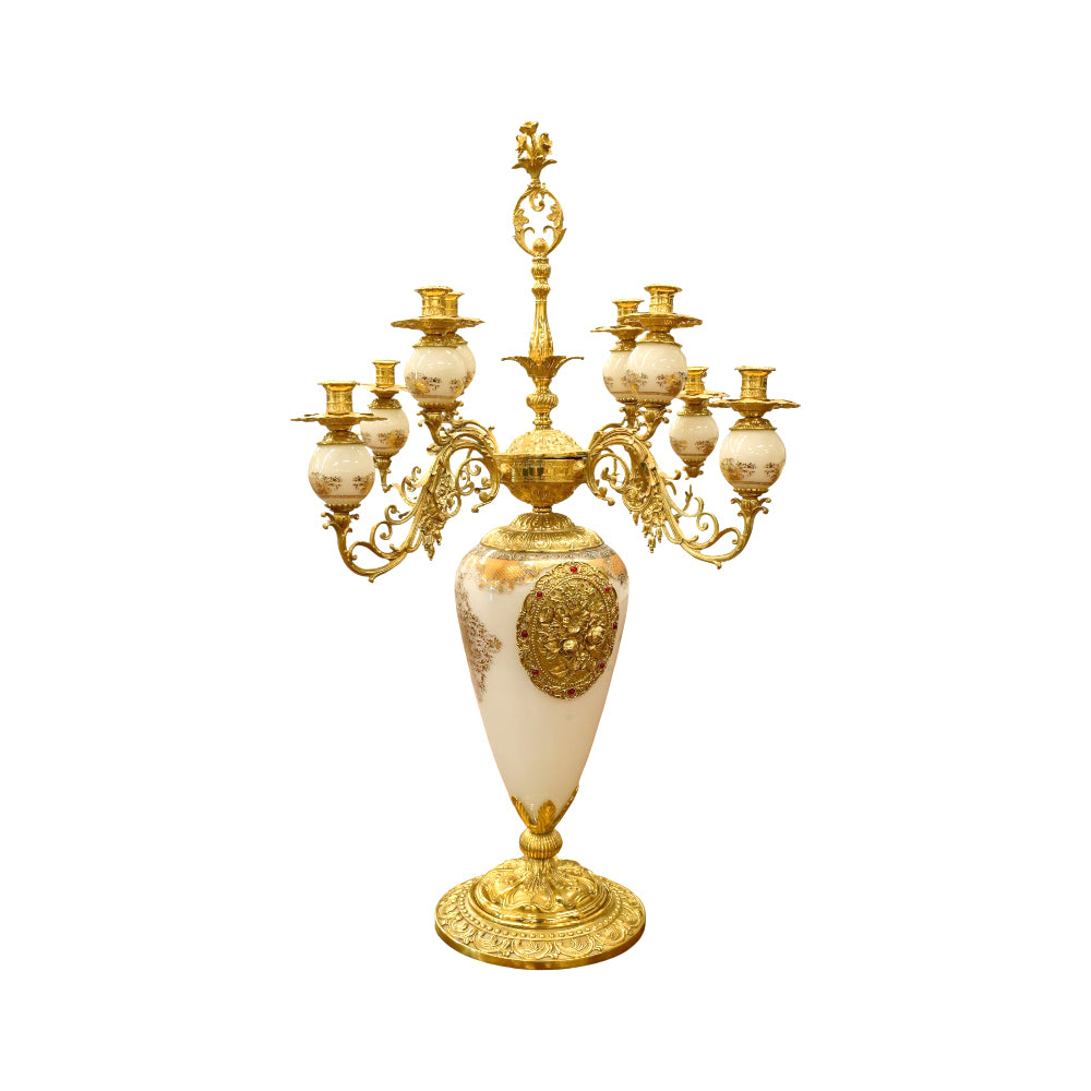 CANDLE STAND CRYSTAL BRASS XM02-1 J101-512-3-OY3 BASIC