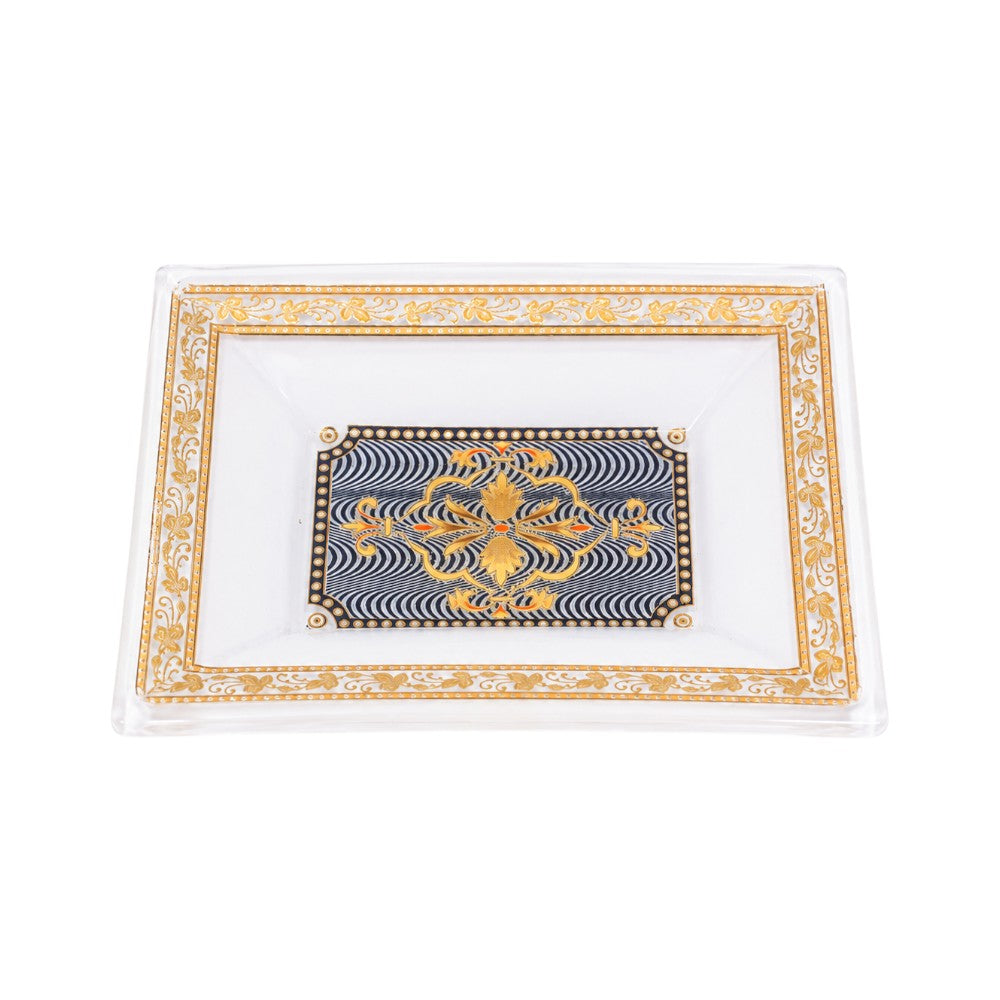 SOAP DISH CRYSTAL BRASS 1152 B2327B-B02 BASIC