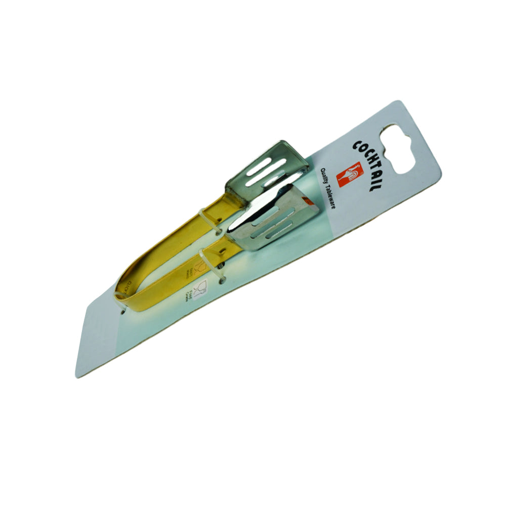 SERVICE TONG COCKTAIL HALF GOLD 5 INCH SMALL PC