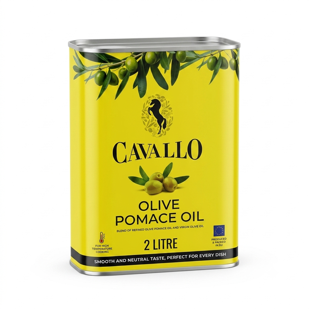 CAVALLO POMACE OLIVE OIL TIN 2 LTR
