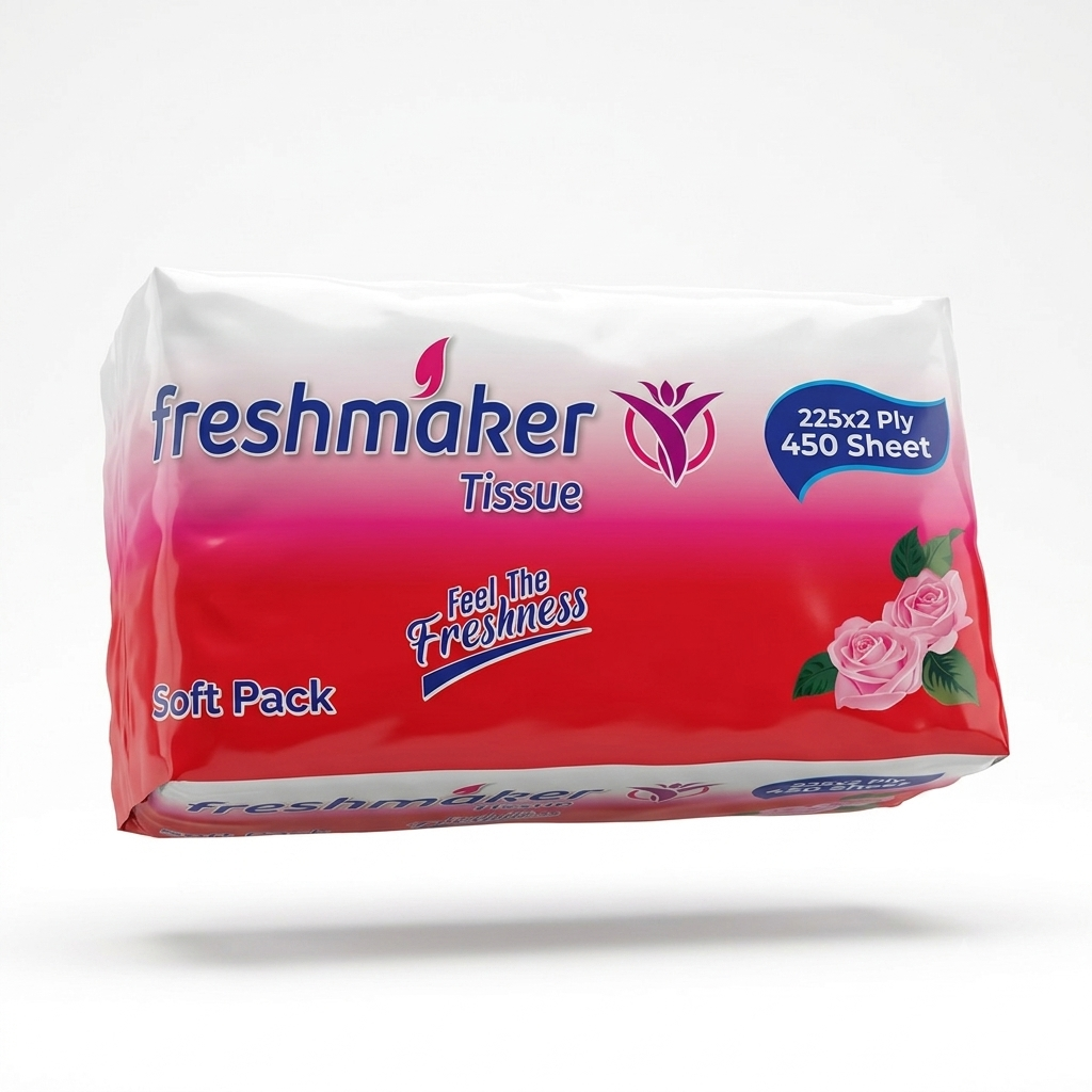 FRESHMAKER TISSUE ROSE FRAGRANCE 450 SHEETS 2 PLY