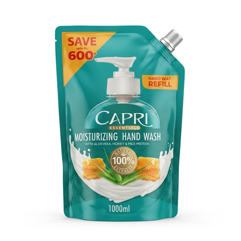 CAPRI HAND WASH ALOE NURTURE 1000 ML POUCH