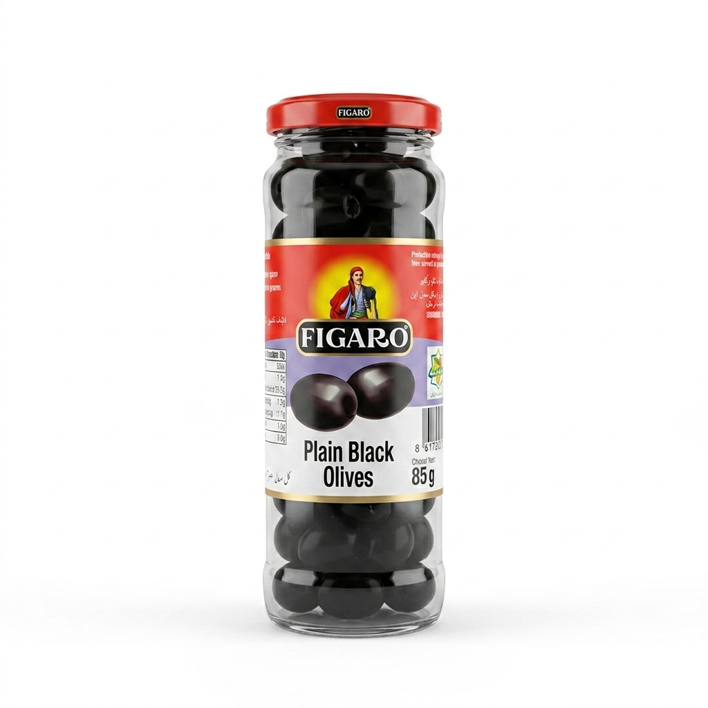FIGARO OLIVES BLACK PLAIN 142 GM