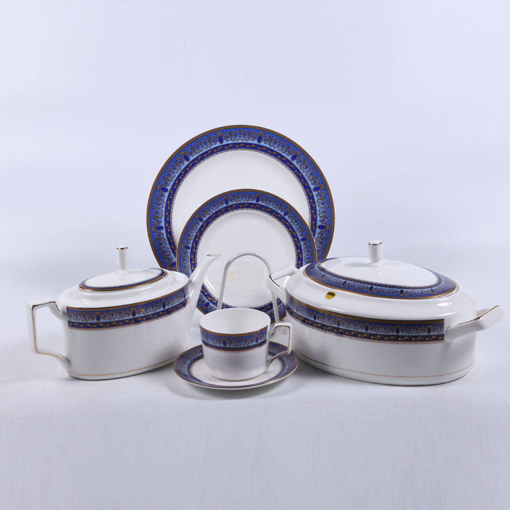 DINNER SET BONE CHINA 85PC AA11 BASIC
