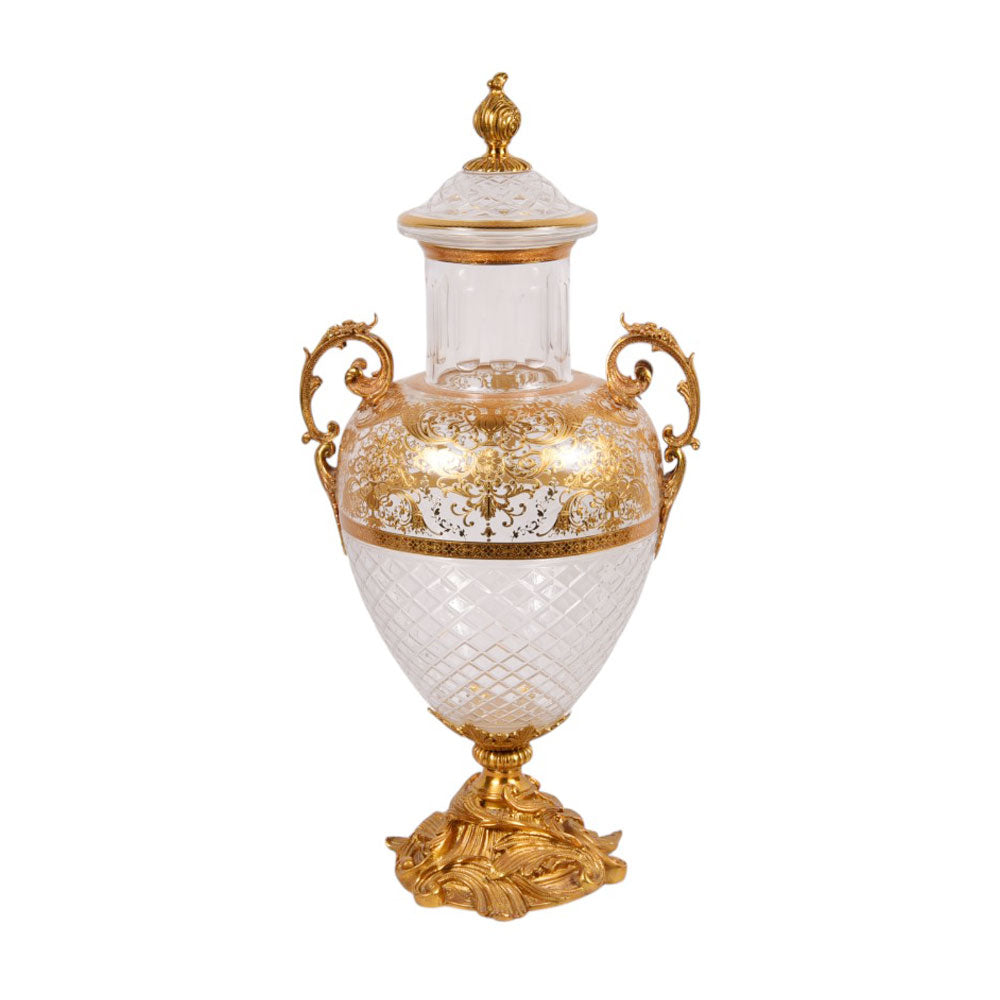 BOWL CANDY CRYSTAL BRASS E7-J2088-4 J322-20 BASIC