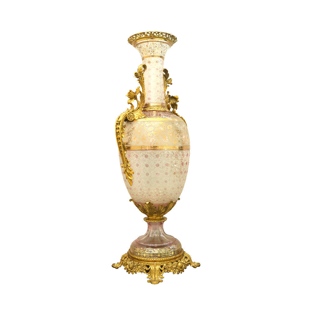 Vase Crystal Brass E6-V21044-1 J335-Hw03-A49 Basic