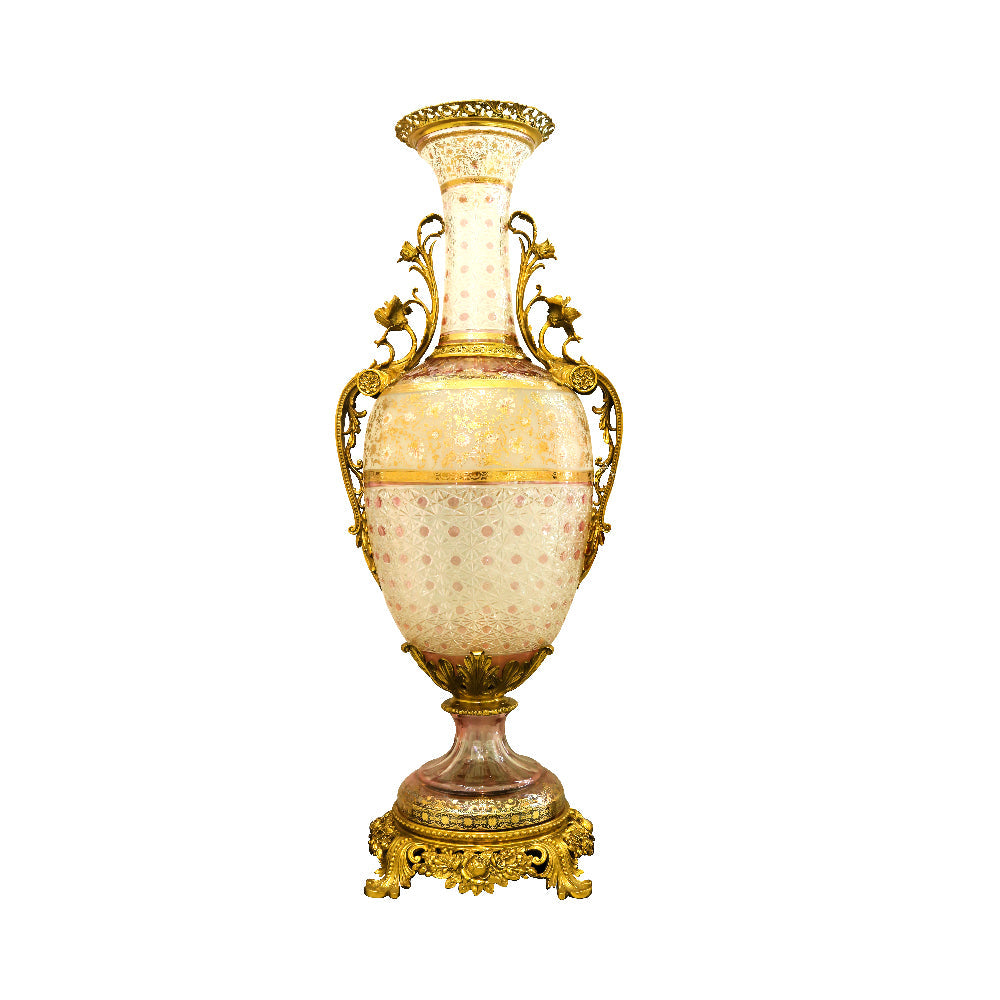 Vase Crystal Brass E6-V21044-1 J335-Hw03-A49 Basic