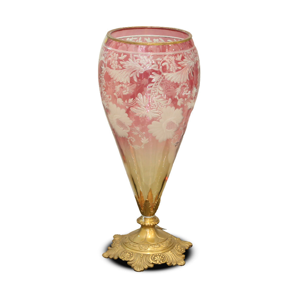 Vase Crystal Brass Fk7-V1249T-1 Jc201-701G Basic