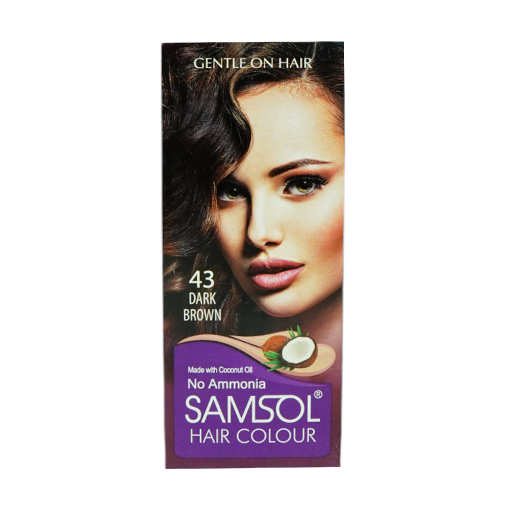 Samsul Color SAMSOL HAIR COLOR DARK BROWN NO43 – Al-Fatah
