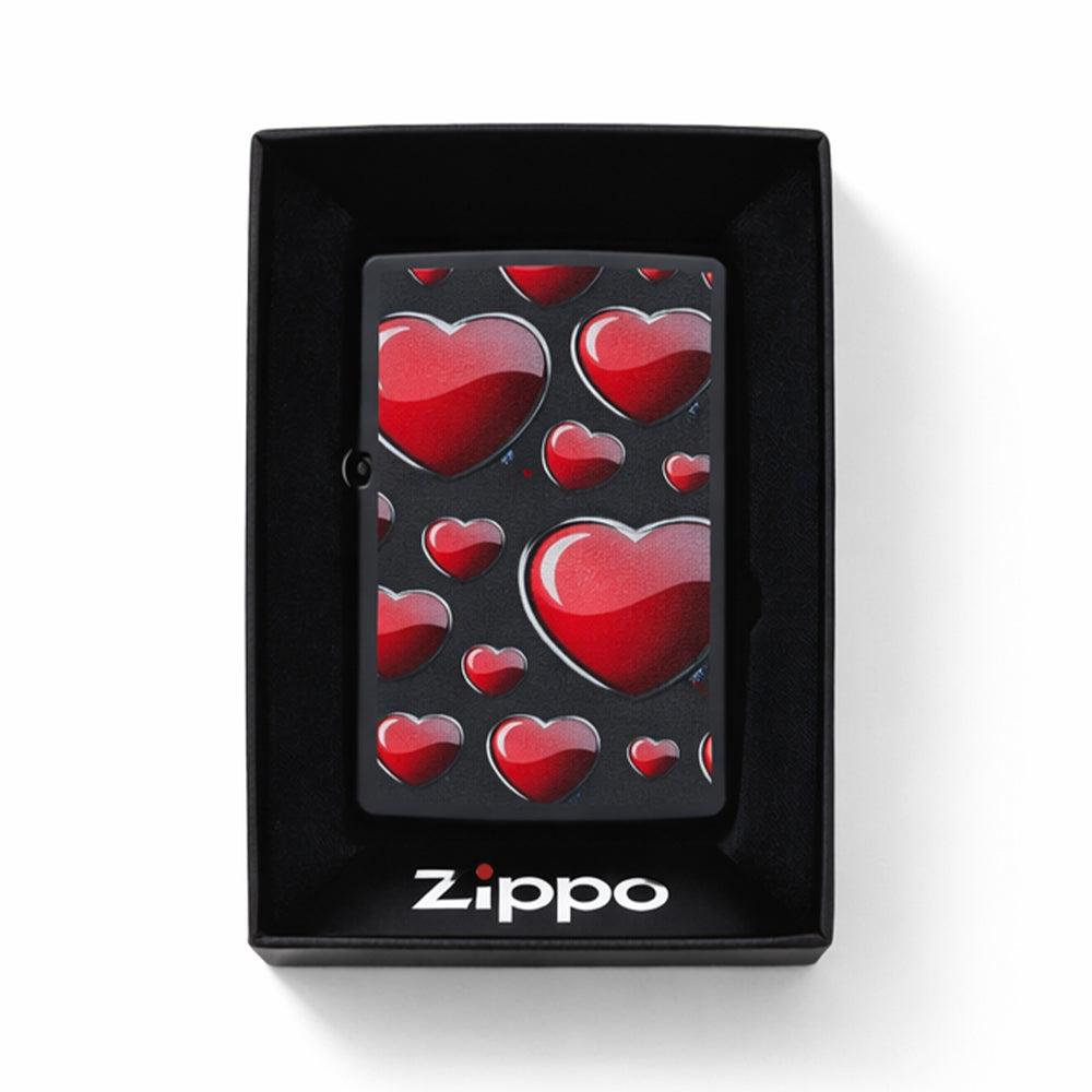 ZIPPO LIGHTER 218 HEART DESIGN