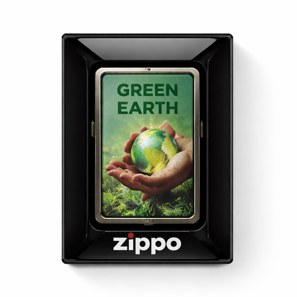 ZIPPO LIGHTER SAVE THE PLANET DESIGN 739228129