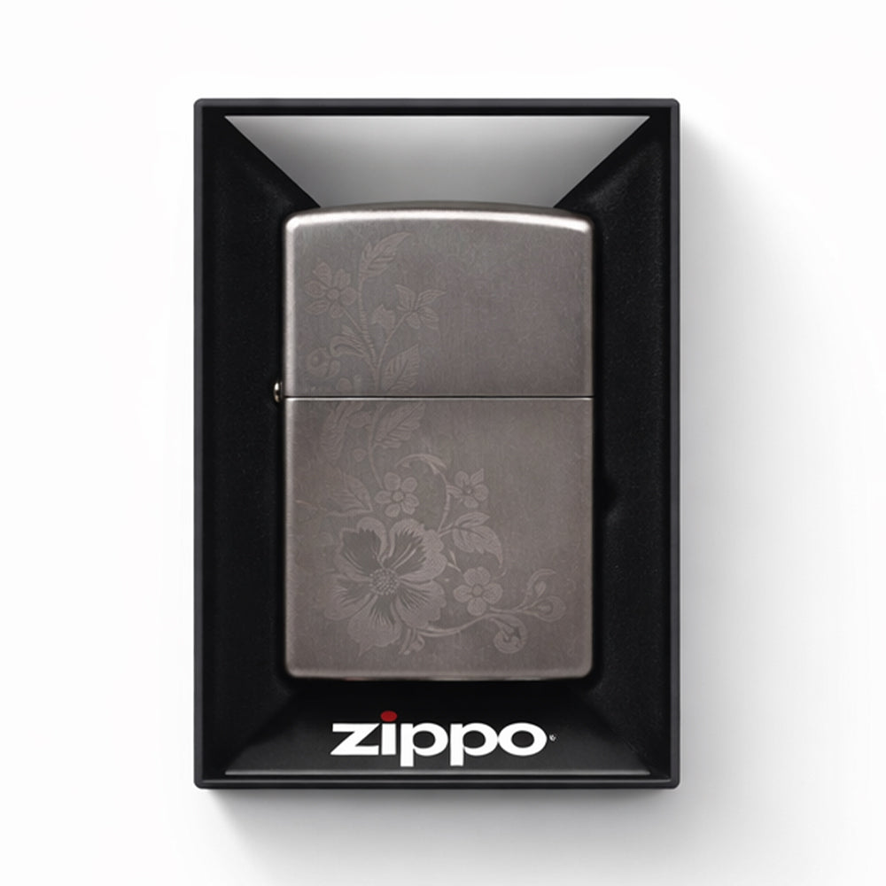 ZEPPO LIGHTER 8154AE184546 205 REG FLOWER BUTTERFLY