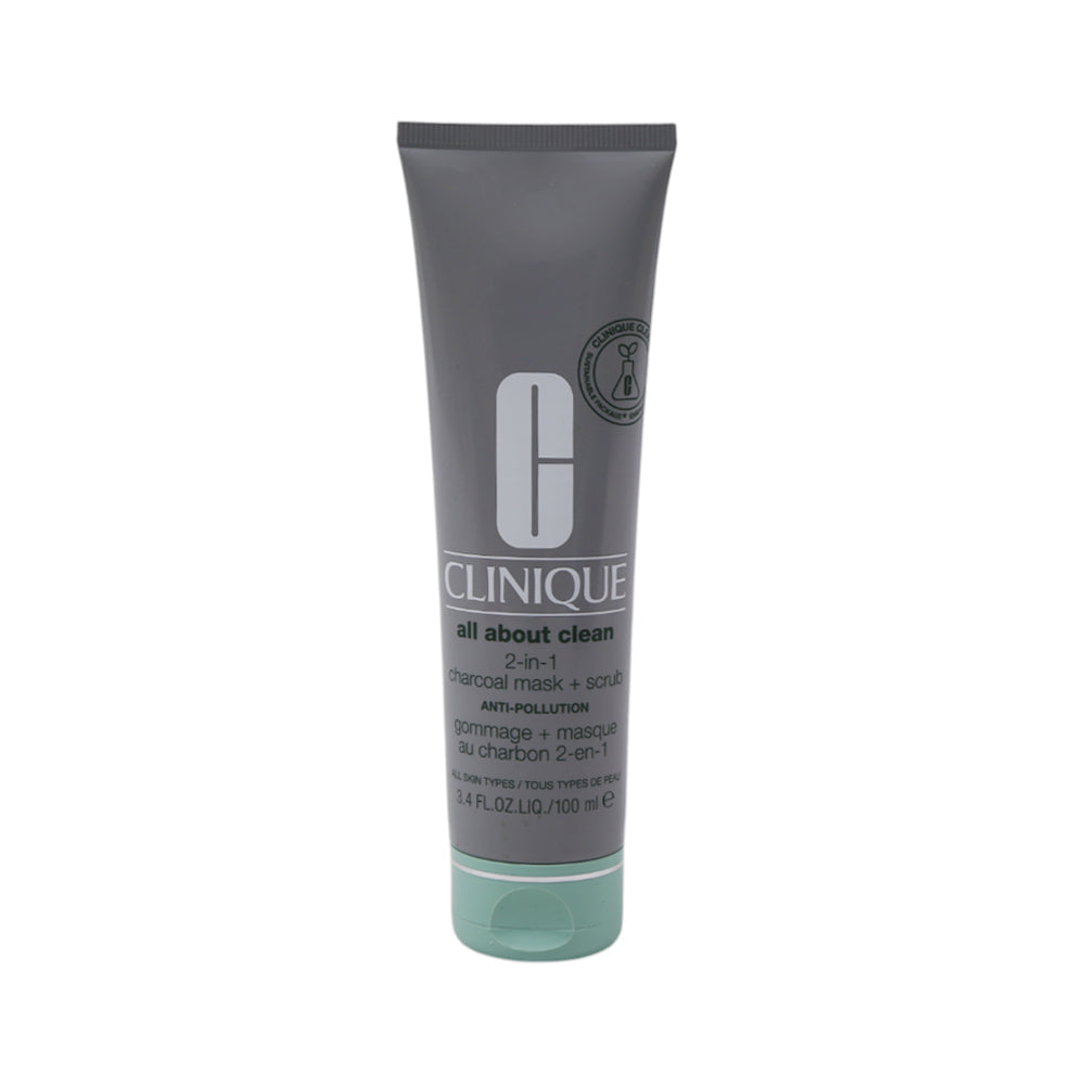 CLINIQUE SCURB ALL ABOUT CLEAN 2IN1 CHARCOAL MASK +SCRUB ANT